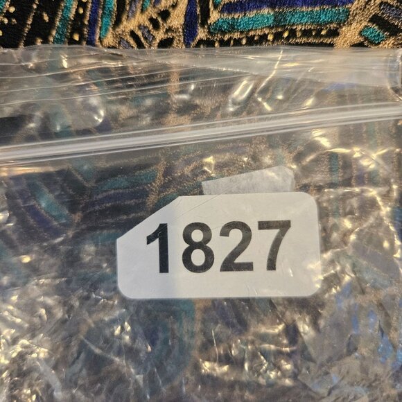 JM Collection Woman 3X layered look blouse Black Multicolor Gold Leaf Pattern - Picture 11 of 12